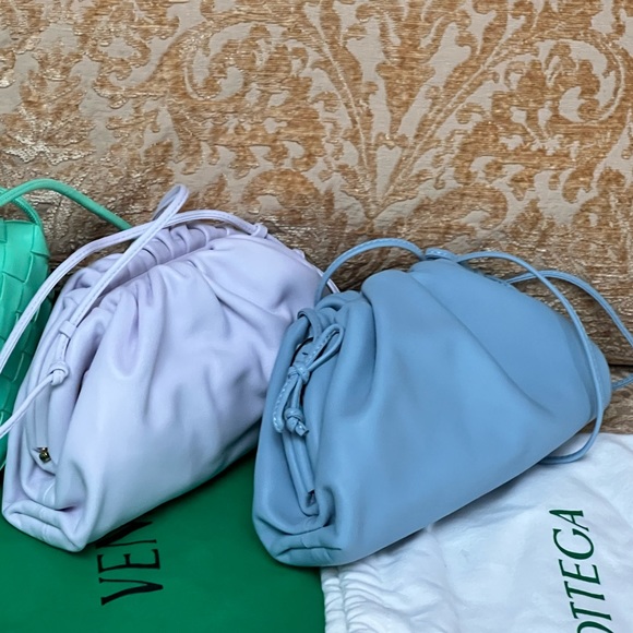 New never used authentic Bottega Venetia mini pouch bag - Blue - Picture 2 of 9